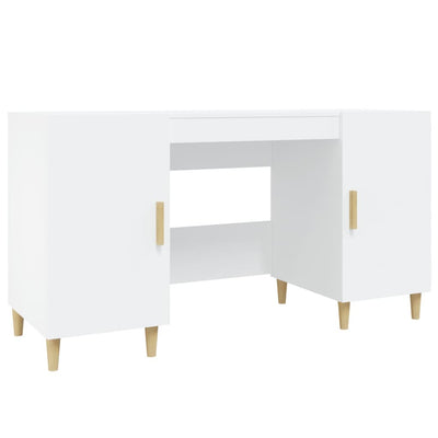 vidaXL Desk Black 140x50x75 cm Engineered Wood