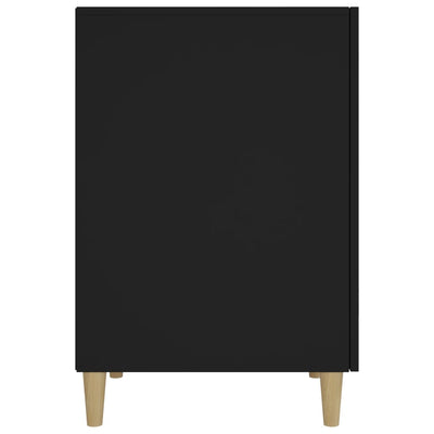 vidaXL Desk Black 140x50x75 cm Engineered Wood