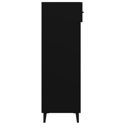 vidaXL Shoe Cabinet Black 60x35x105 cm Engineered Wood