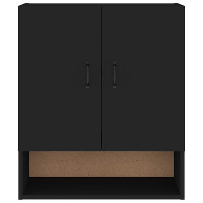 vidaXL Wall Cabinet Black 60x31x70 cm Engineered Wood