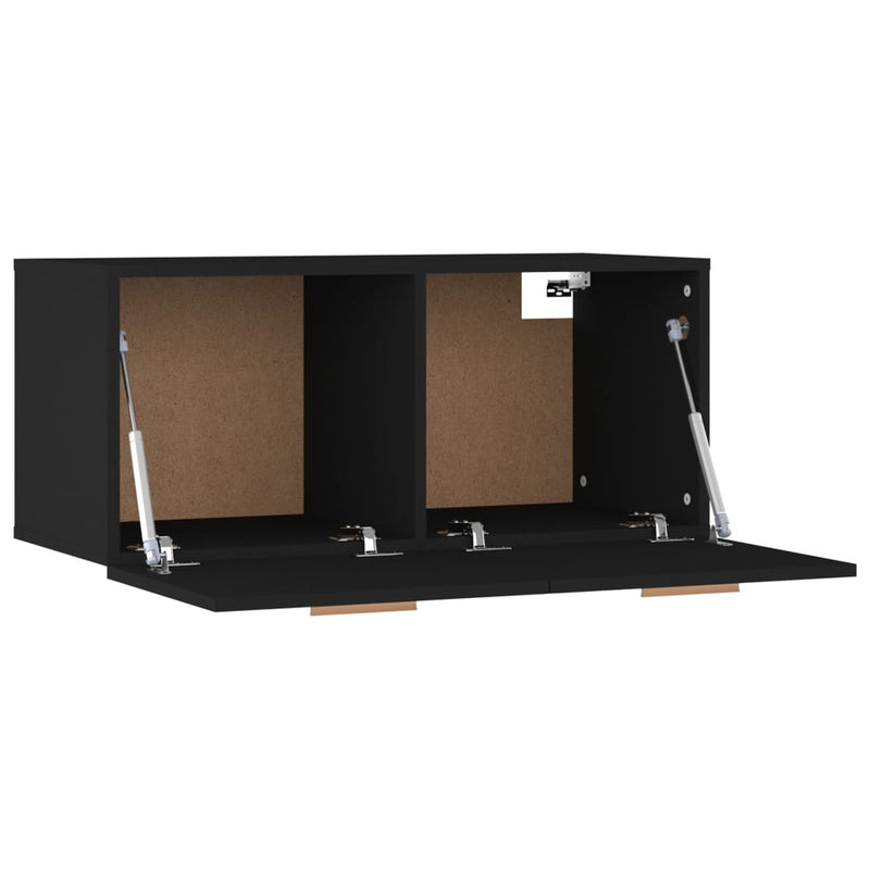 vidaXL Wall Cabinet Smoked Oak 80x35x36.5 cm Engineered Wood