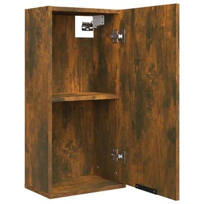 vidaXL Wall-mounted Bathroom Cabinet Smoked Oak 32x20x67 cm