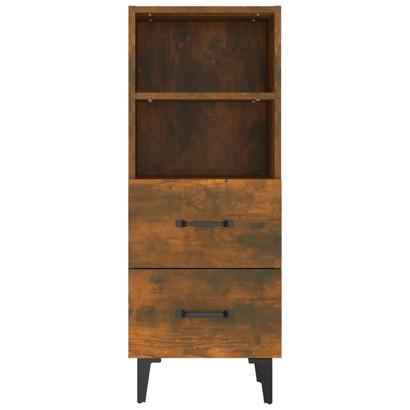 vidaXL Sideboard Smoked Oak 34.5x34x90 cm Engineered Wood