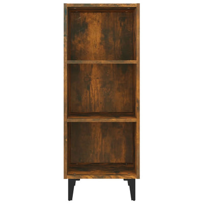 vidaXL Sideboard Smoked Oak 34.5x32.5x90 cm Engineered Wood