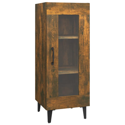 vidaXL Sideboard Smoked Oak 34.5x34x90 cm Engineered Wood