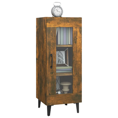 vidaXL Sideboard Smoked Oak 34.5x34x90 cm Engineered Wood