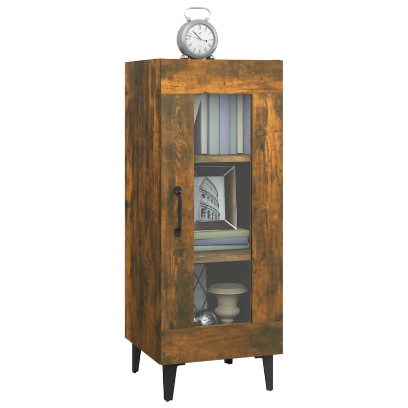 vidaXL Sideboard Smoked Oak 34.5x34x90 cm Engineered Wood