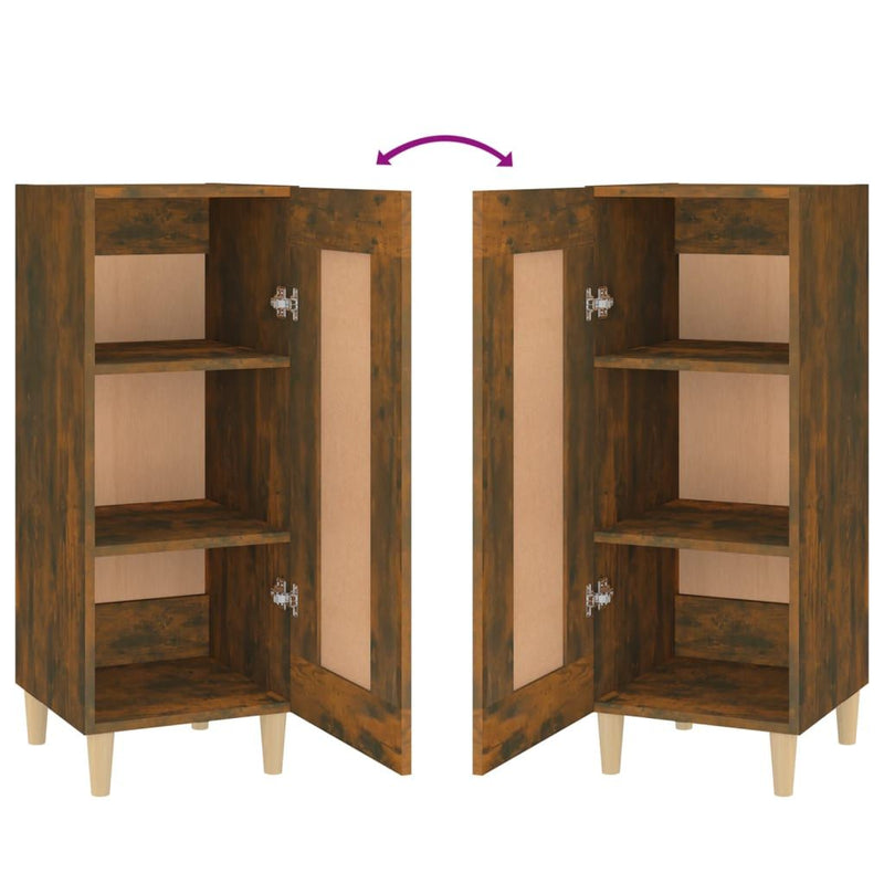 vidaXL Sideboard Black 34.5x34x90 cm Engineered Wood