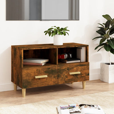 vidaXL TV Cabinet Black 80x36x50 cm Engineered Wood