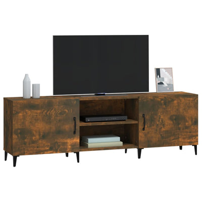vidaXL TV Cabinet Black 150x30x50 cm Engineered Wood