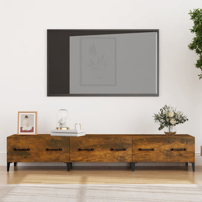 vidaXL TV Cabinet Black 150x34.5x30 cm Engineered Wood