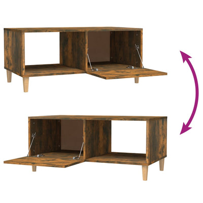 vidaXL Coffee Table Black 89.5x50x40 cm Engineered Wood