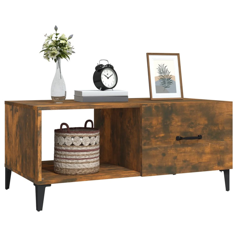 vidaXL Coffee Table Black 90x50x40 cm Engineered Wood