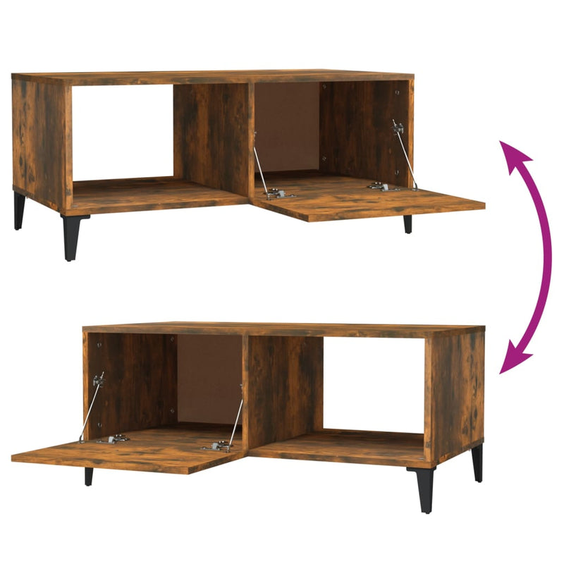 vidaXL Coffee Table Black 90x50x40 cm Engineered Wood