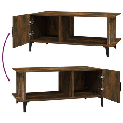 vidaXL Coffee Table Black 90x50x40 cm Engineered Wood