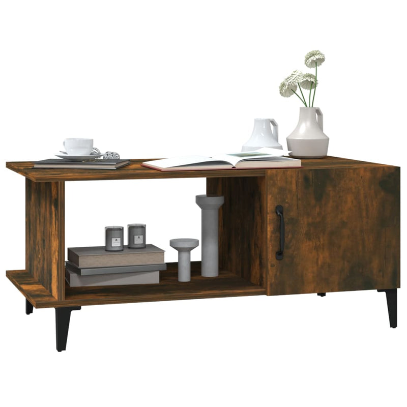 vidaXL Coffee Table Black 90x50x40 cm Engineered Wood