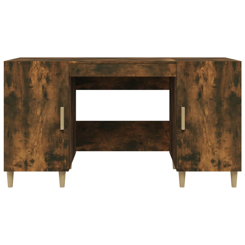 vidaXL Desk Black 140x50x75 cm Engineered Wood