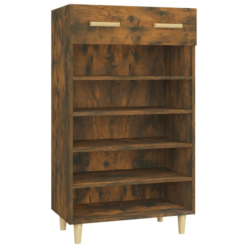 vidaXL Shoe Cabinet Black 60x35x105 cm Engineered Wood