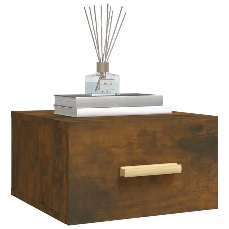 vidaXL Wall-mounted Bedside Cabinets 2 pcs Grey Sonoma 35x35x20 cm