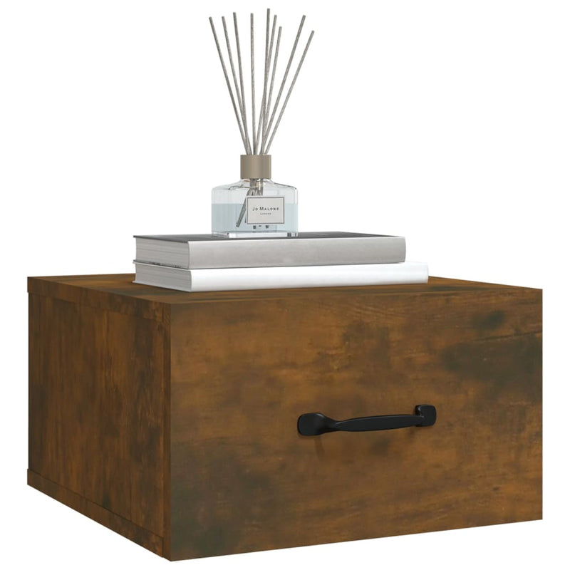 vidaXL Wall-mounted Bedside Cabinets 2 pcs Grey Sonoma 35x35x20 cm