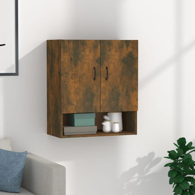 vidaXL Wall Cabinet Black 60x31x70 cm Engineered Wood