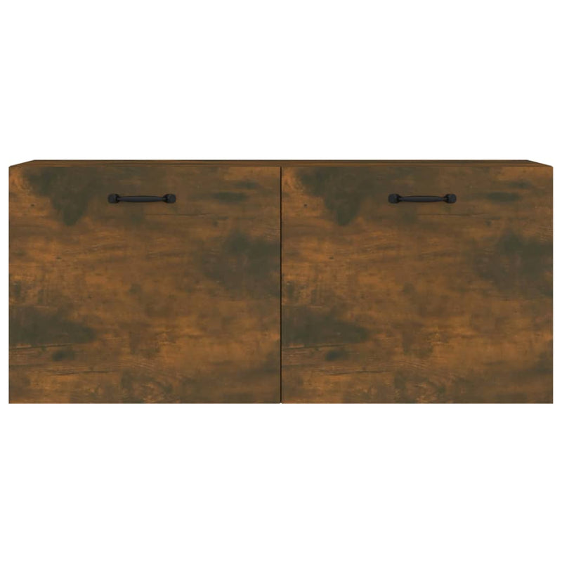 vidaXL Wall Cabinet Smoked Oak 80x35x36.5 cm Engineered Wood