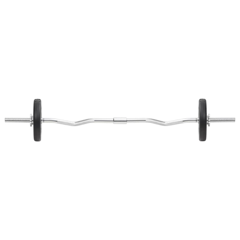 vidaXL Barbell and Dumbbell Set 30 kg