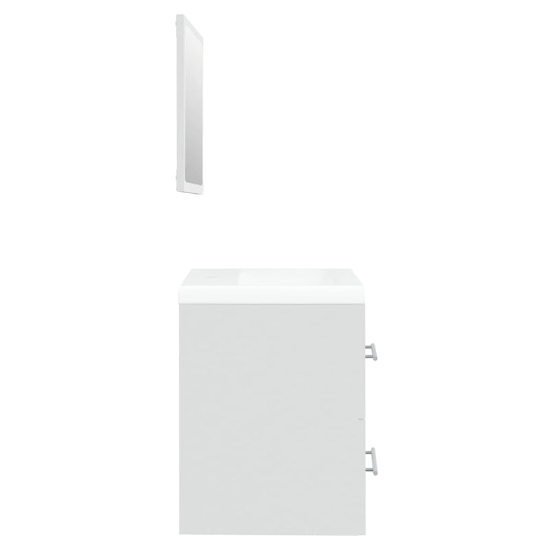 vidaXL Sink Cabinet with Built-in Basin Smoked Oak Engineered Wood