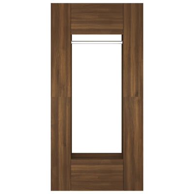 vidaXL Hallway Cabinets 2 pcs Brown Oak Engineered Wood