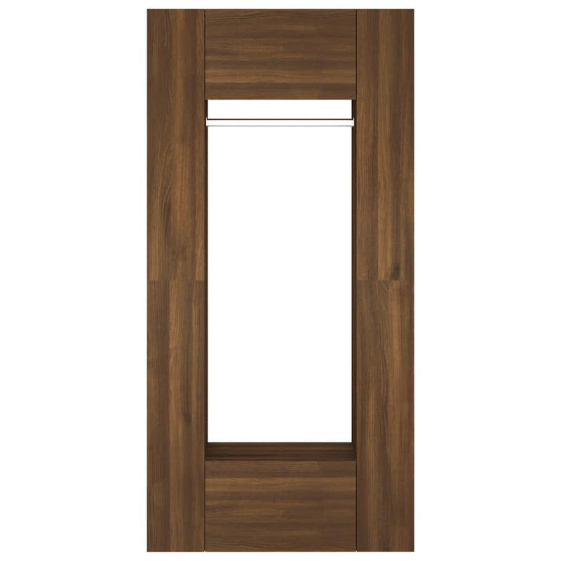 vidaXL Hallway Cabinets 2 pcs Brown Oak Engineered Wood