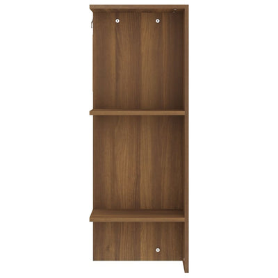 vidaXL Hallway Cabinets 2 pcs Brown Oak Engineered Wood