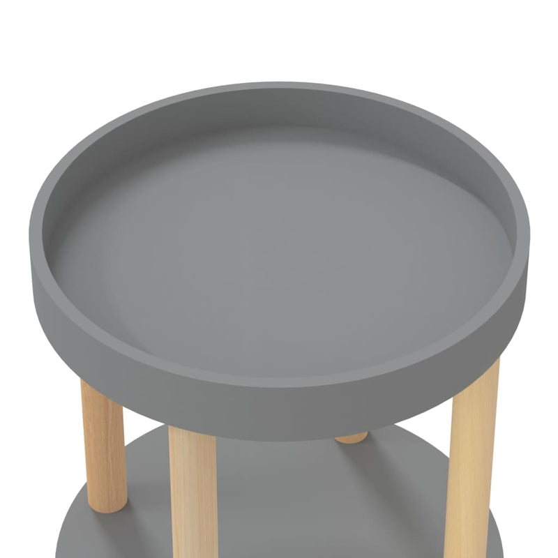 vidaXL 3-tier Trolley Black 38x38x82cm Engineered Wood&Solid Wood Pine