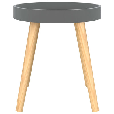 vidaXL Side Table Black 38x38x40 cm Engineered Wood&Solid Wood Pine