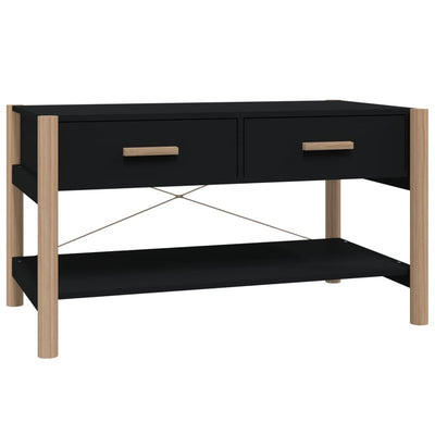 vidaXL Coffee Table Black 82x48x45 cm Engineered Wood