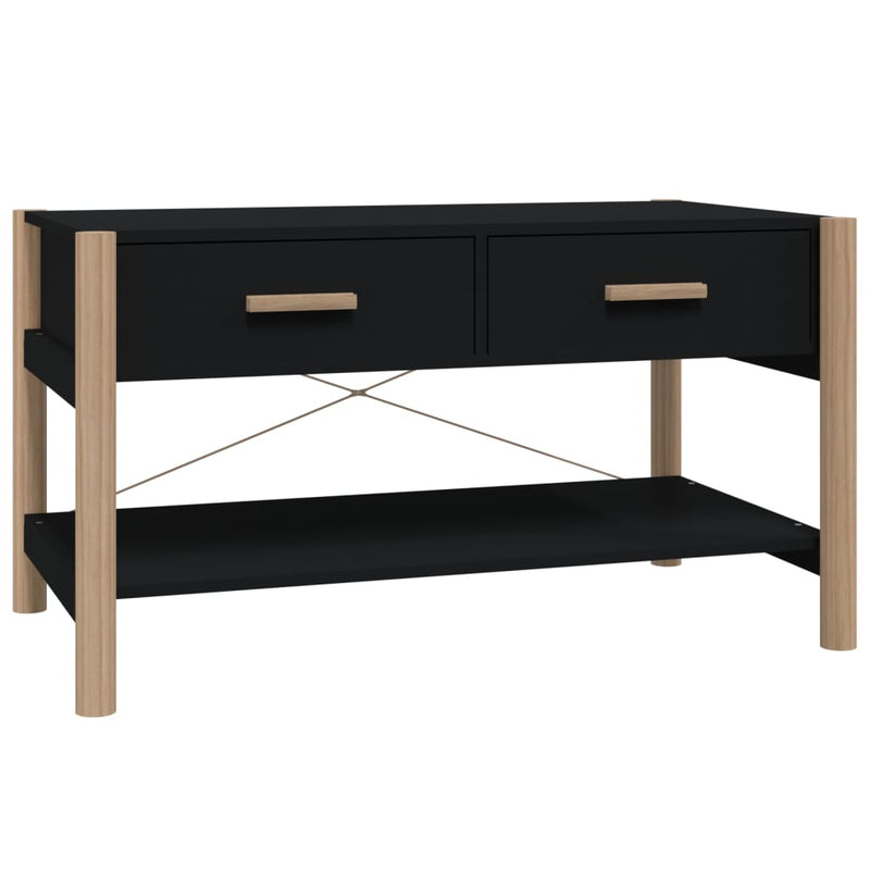 vidaXL Coffee Table Black 82x48x45 cm Engineered Wood