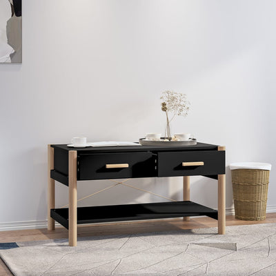 vidaXL Coffee Table Black 82x48x45 cm Engineered Wood