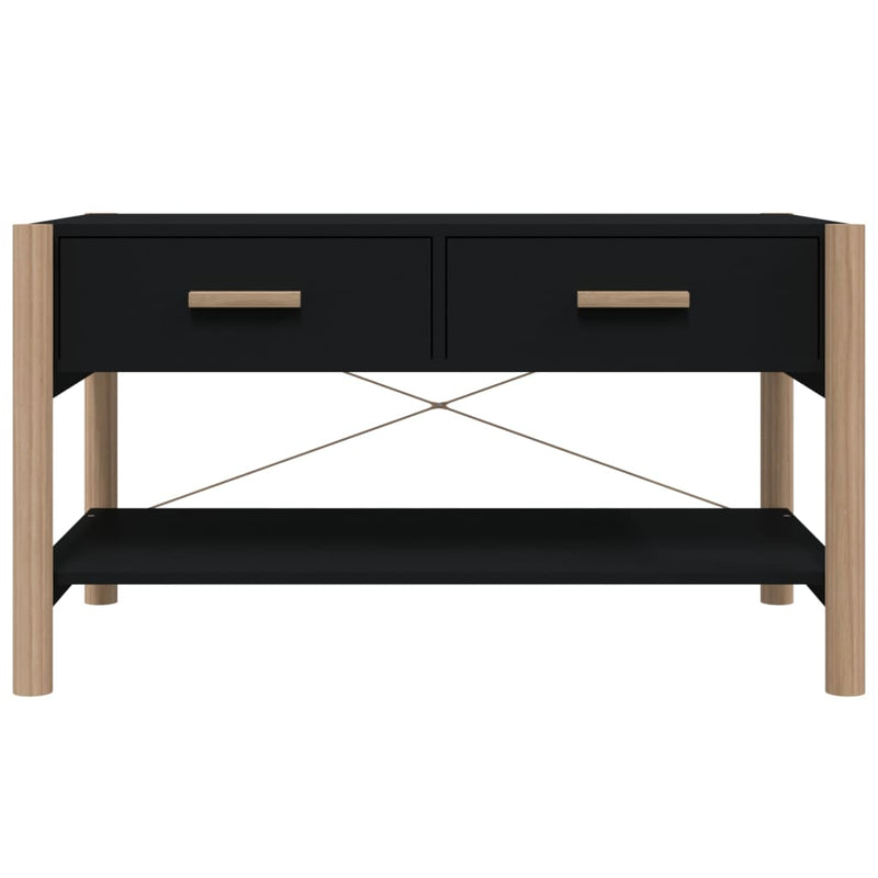 vidaXL Coffee Table Black 82x48x45 cm Engineered Wood