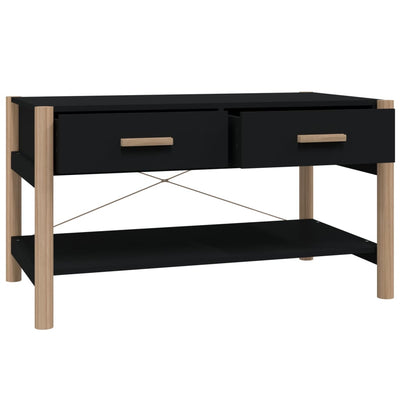 vidaXL Coffee Table Black 82x48x45 cm Engineered Wood