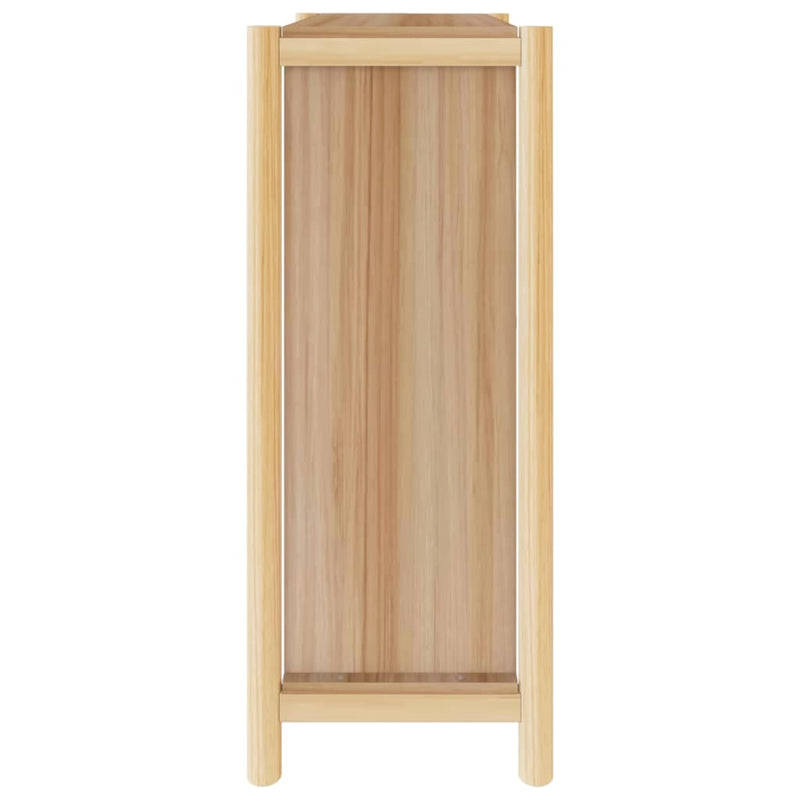vidaXL Shoe Cabinet Black 57.5x33x80 cm Engineered Wood