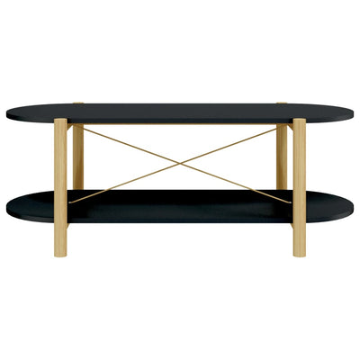 vidaXL Coffee Table Black 82x48x45 cm Engineered Wood