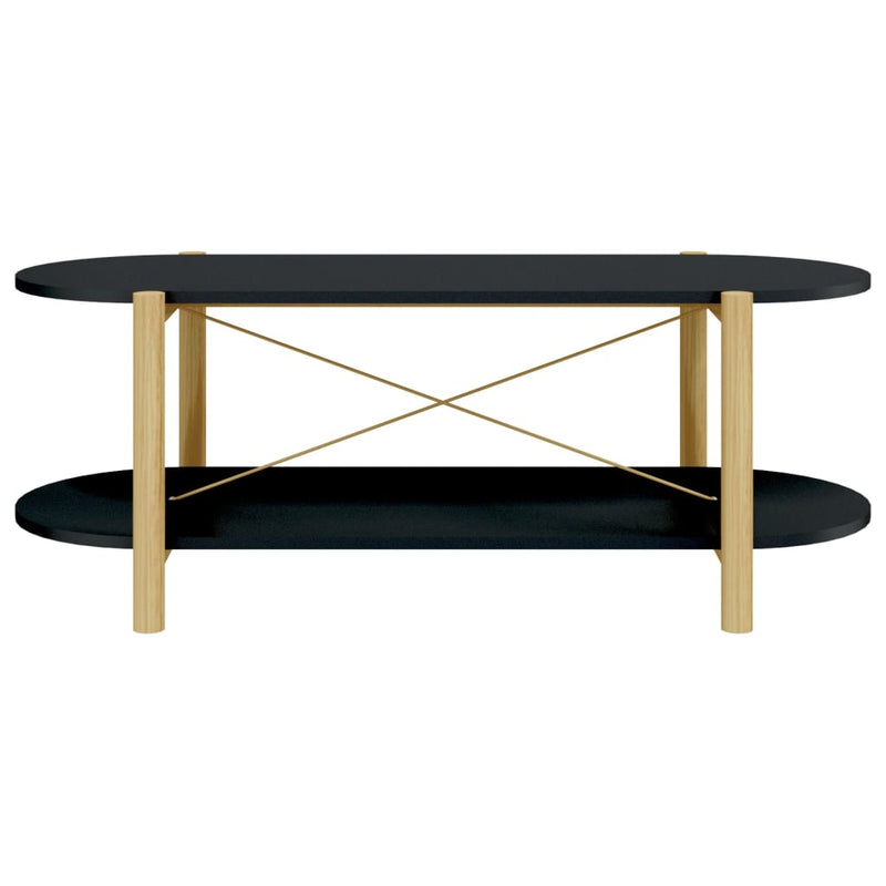 vidaXL Coffee Table Black 82x48x45 cm Engineered Wood