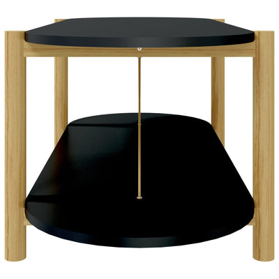 vidaXL Coffee Table Black 82x48x45 cm Engineered Wood