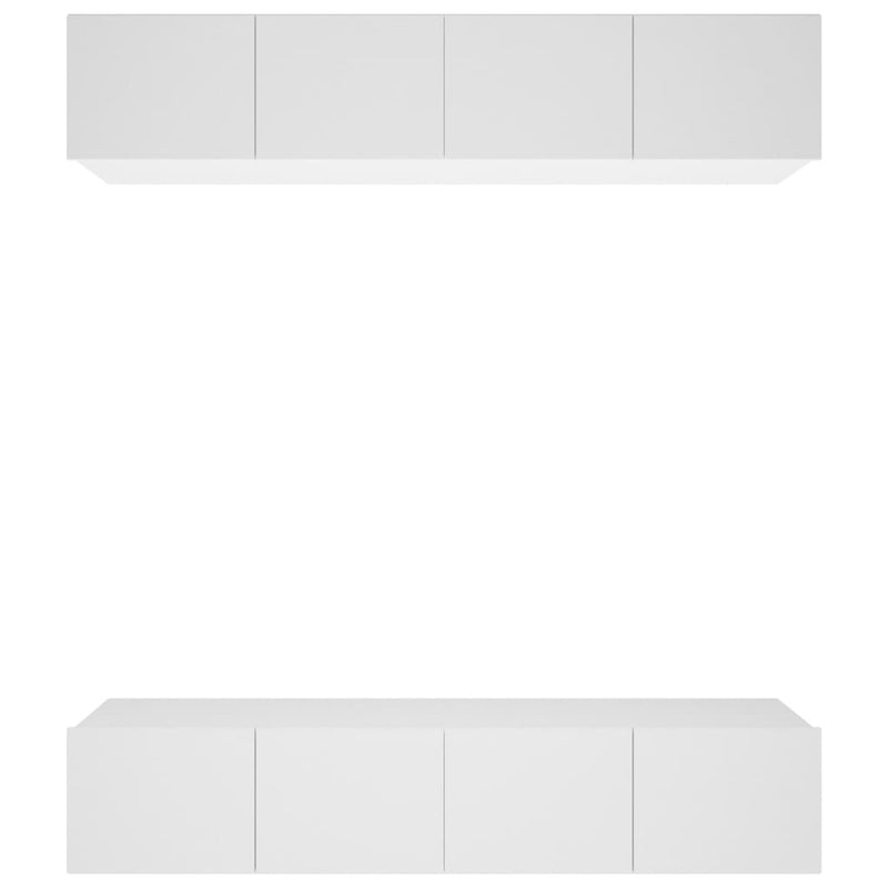 vidaXL TV Cabinets 4 pcs Smoked Oak 80x30x30 cm Engineered Wood