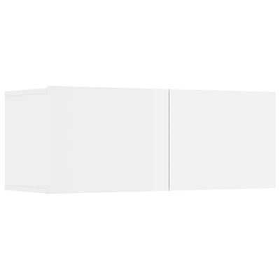 vidaXL TV Cabinets 4 pcs Smoked Oak 80x30x30 cm Engineered Wood