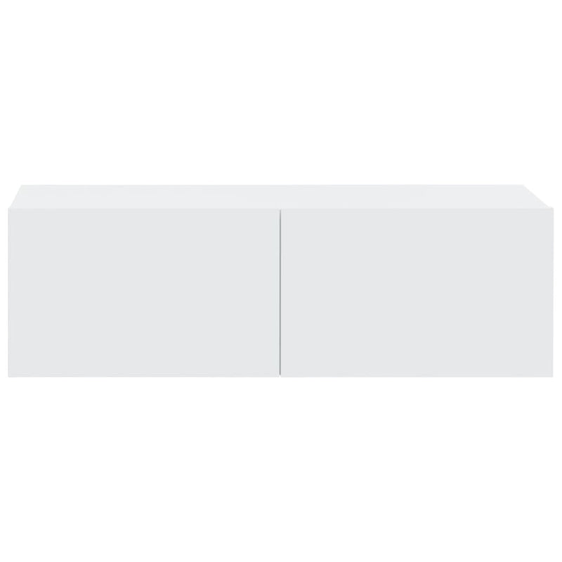 vidaXL Wall TV Cabinets 4 pcs High Gloss White 100x30x30 cm