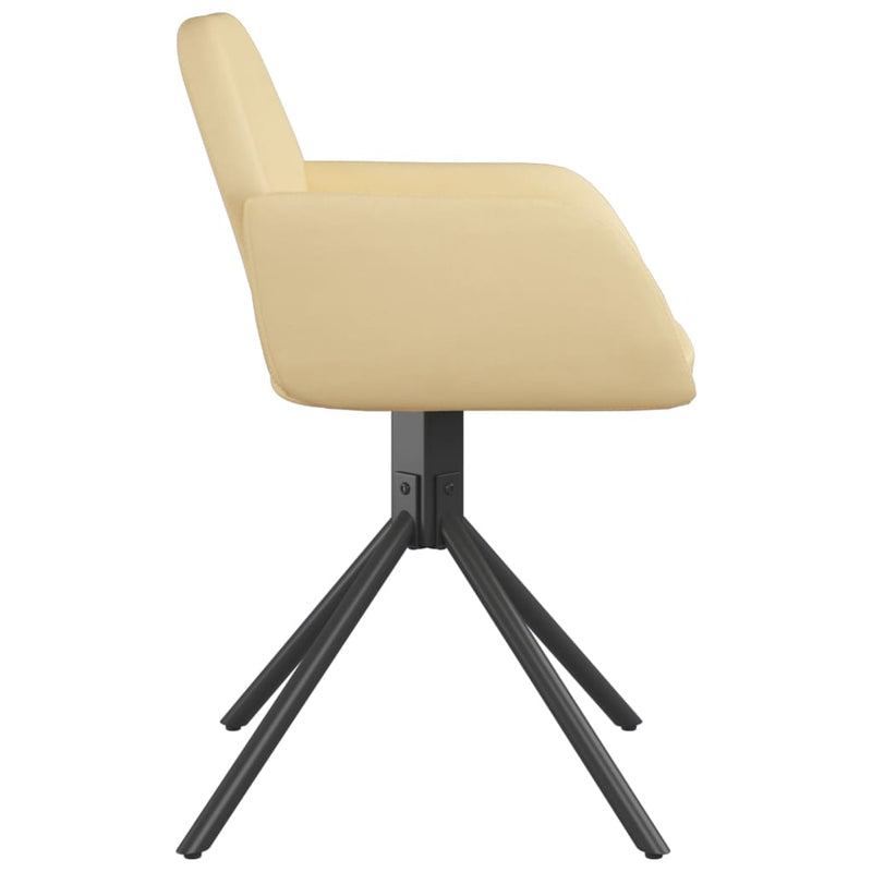 vidaXL Swivel Dining Chairs 2 pcs Black Velvet