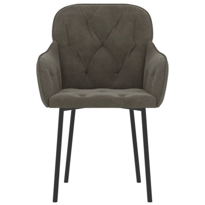 vidaXL Dining Chairs 2 pcs Black Velvet