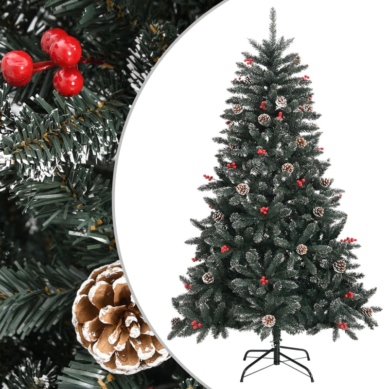 vidaXL Artificial Christmas Tree with Stand Green 180 cm PVC