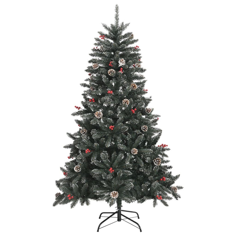 vidaXL Artificial Christmas Tree with Stand Green 180 cm PVC