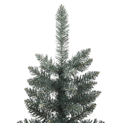 vidaXL Artificial Slim Christmas Tree with Stand Green 240 cm PVC